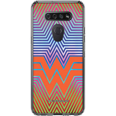 Wonder Woman 1984 (2020) Rainbow Chevron Logo LG K51/Q51 Clear Case