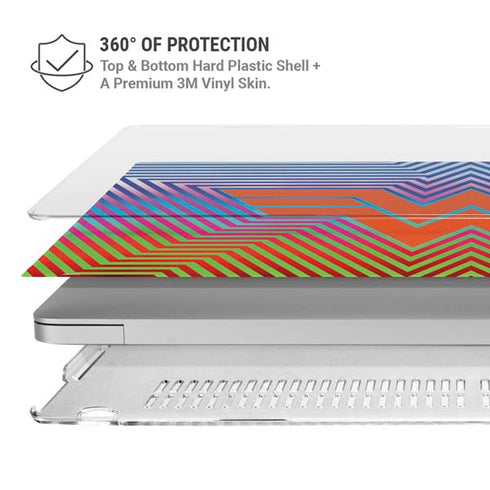 Wonder Woman 1984 (2020) Rainbow Chevron Logo MacBook Air 15in (2023-2025) Case plus Skin
