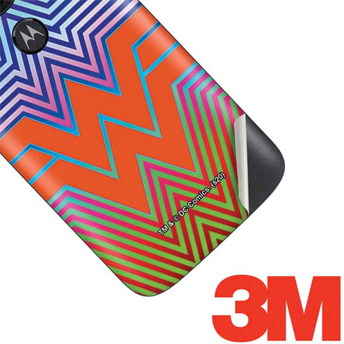 Wonder Woman 1984 (2020) Rainbow Chevron Logo Moto E5 Play Skin