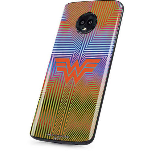 Wonder Woman 1984 (2020) Rainbow Chevron Logo Moto G6 Skin