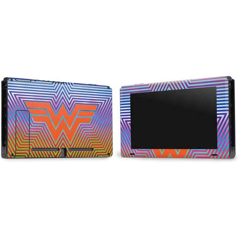 Wonder Woman 1984 (2020) Rainbow Chevron Logo Nintendo Switch Bundle Skin