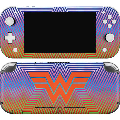 Wonder Woman 1984 (2020) Rainbow Chevron Logo Nintendo Switch Lite Skin