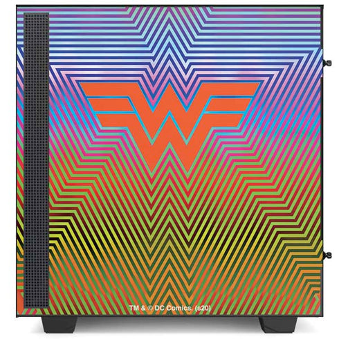 Wonder Woman 1984 (2020) Rainbow Chevron Logo NZXT H510 Compact ATX Mid-Tower Case Skin