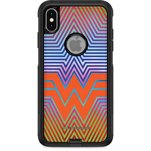 Wonder Woman 1984 (2020) Rainbow Chevron Logo Otterbox Commuter iPhone Skin