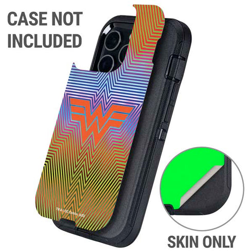 Wonder Woman 1984 (2020) Rainbow Chevron Logo Otterbox Defender iPhone Skin