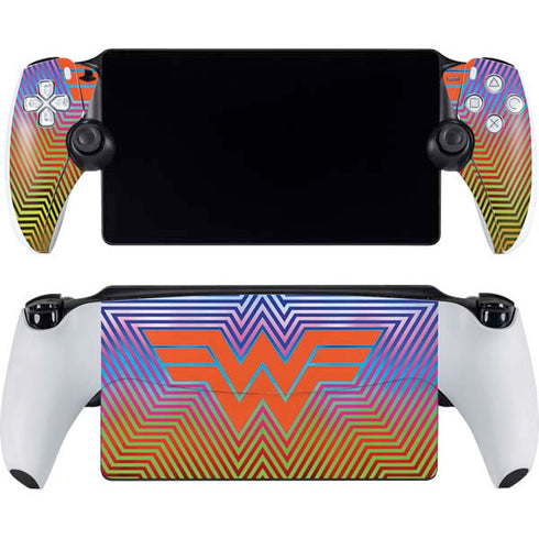 Wonder Woman 1984 (2020) Rainbow Chevron Logo PlayStation Portal Remote Player Skin