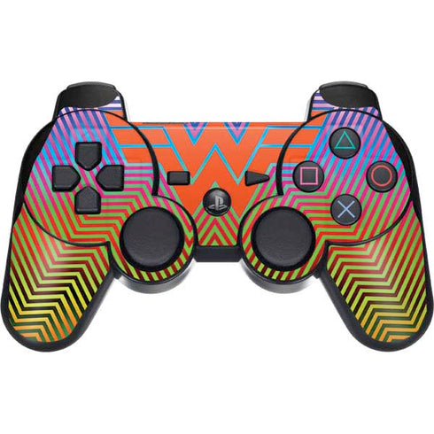 Wonder Woman 1984 (2020) Rainbow Chevron Logo PS3 Dual Shock wireless controller Skin
