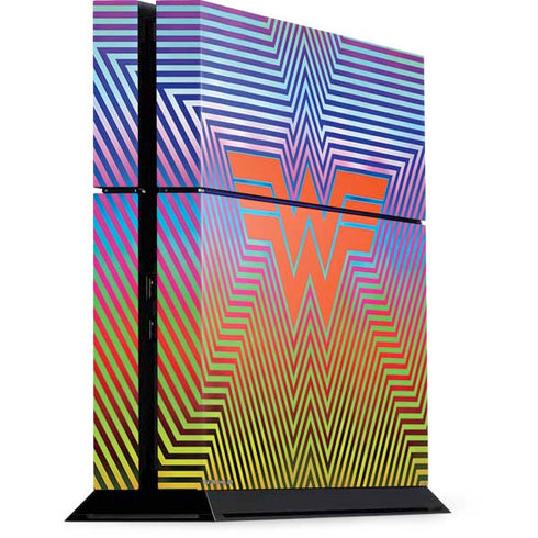 Wonder Woman 1984 (2020) Rainbow Chevron Logo PS4 Console Skin