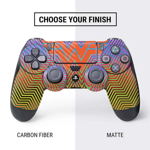 Wonder Woman 1984 (2020) Rainbow Chevron Logo PS4 Controller Skin