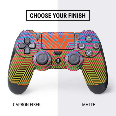Wonder Woman 1984 (2020) Rainbow Chevron Logo PS4 Pro/Slim Controller Skin