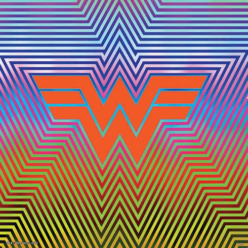 Wonder Woman 1984 (2020) Rainbow Chevron Logo PS4 Slim Skin