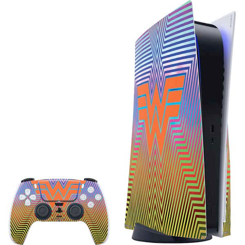 Wonder Woman 1984 (2020) Rainbow Chevron Logo PS5 Bundle Skin