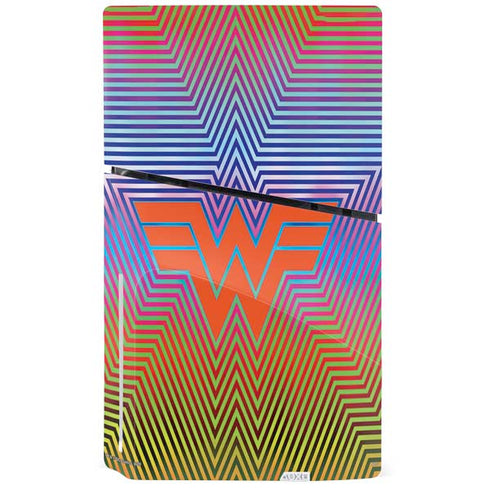Wonder Woman 1984 (2020) Rainbow Chevron Logo PS5 Slim Disk Console Skin
