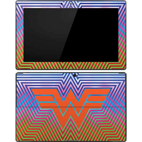 Wonder Woman 1984 (2020) Rainbow Chevron Logo Surface Pro Tablet Skin