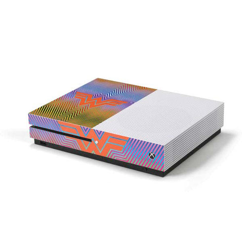 Wonder Woman 1984 (2020) Rainbow Chevron Logo Xbox One S Console Skin