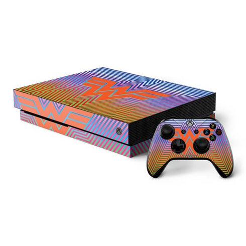 Wonder Woman 1984 (2020) Rainbow Chevron Logo Xbox One X Bundle Skin
