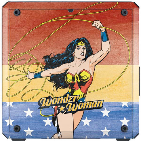 DC Comics Wonder Woman Ready to Fight Cooler Master MasterBox Q300L Mini Tower Skin