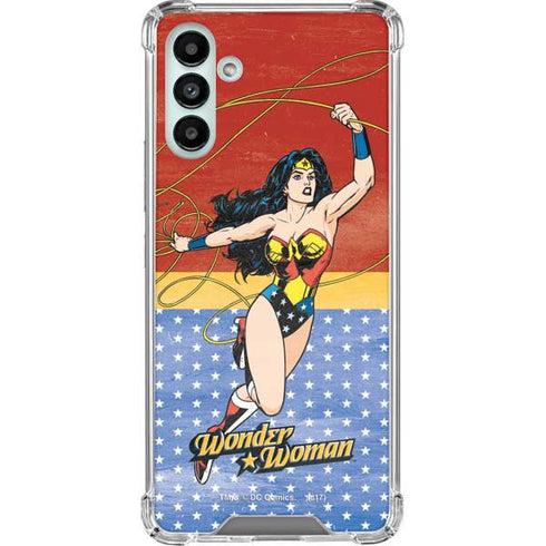 DC Comics Wonder Woman Ready to Fight Galaxy A13 5G Clear Case
