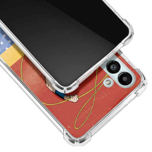 DC Comics Wonder Woman Ready to Fight Galaxy A13 5G Clear Case
