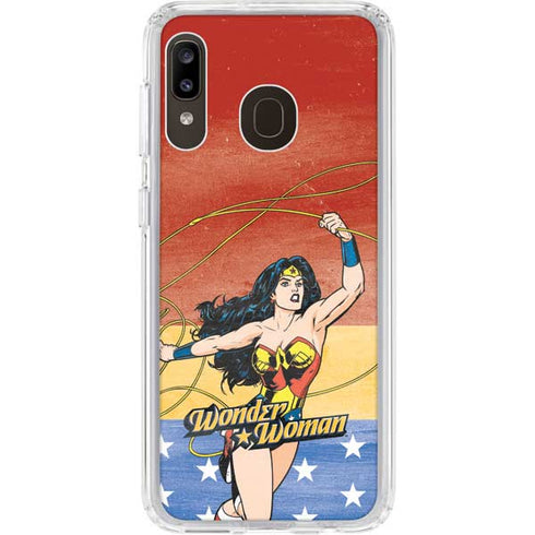 DC Comics Wonder Woman Ready to Fight Galaxy A20 Clear Case