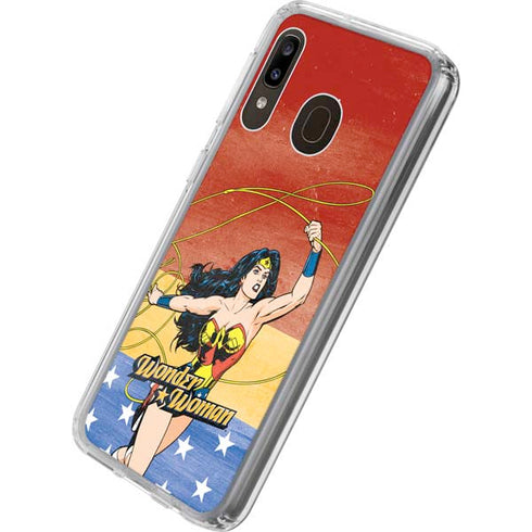 DC Comics Wonder Woman Ready to Fight Galaxy A20 Clear Case