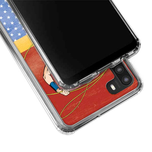 DC Comics Wonder Woman Ready to Fight Galaxy A21 Clear Case