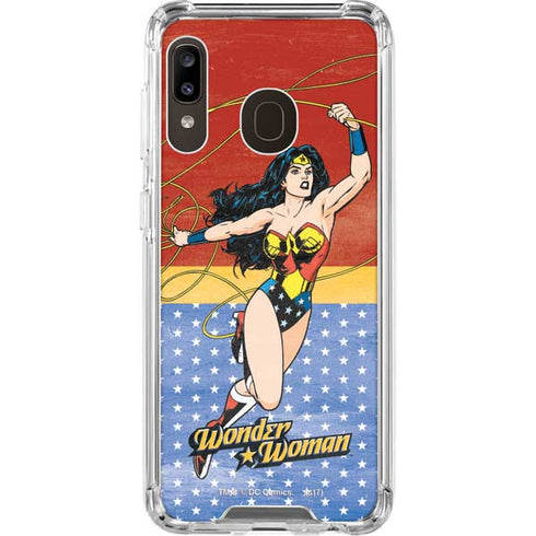 DC Comics Wonder Woman Ready to Fight Galaxy A30 Clear Case