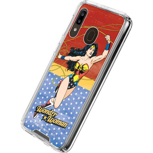 DC Comics Wonder Woman Ready to Fight Galaxy A30 Clear Case