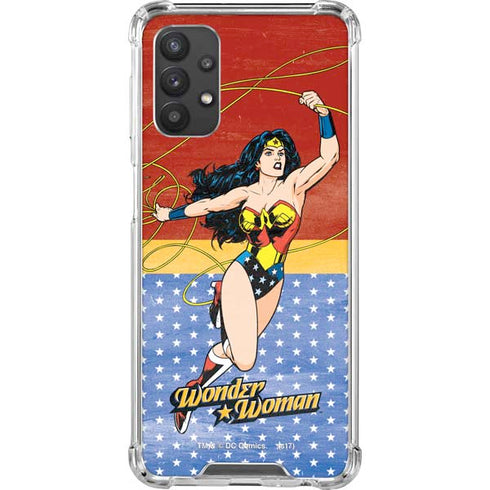 DC Comics Wonder Woman Ready to Fight Galaxy A32 5G Clear Case