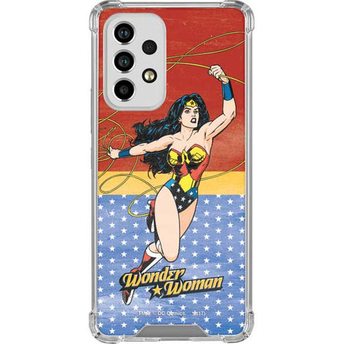 DC Comics Wonder Woman Ready to Fight Galaxy A53 5G Clear Case