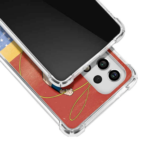 DC Comics Wonder Woman Ready to Fight Galaxy A53 5G Clear Case