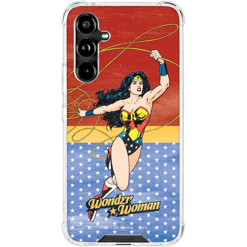 DC Comics Wonder Woman Ready to Fight Galaxy A54 5G Clear Case