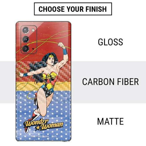 DC Comics Wonder Woman Ready to Fight Galaxy Note20 5G Skin
