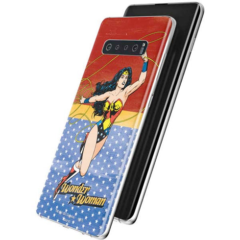DC Comics Wonder Woman Ready to Fight Galaxy S10 Plus Skin