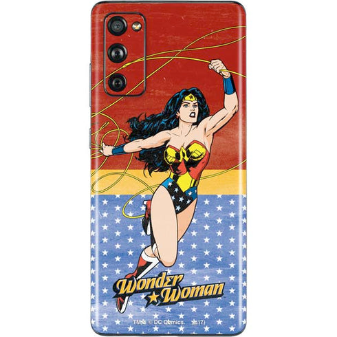 DC Comics Wonder Woman Ready to Fight Galaxy S20 Fan Edition Skin