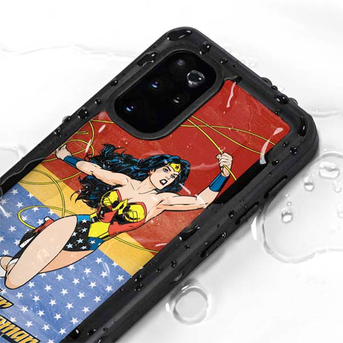 DC Comics Wonder Woman Ready to Fight Galaxy S20 Plus Waterproof Case
