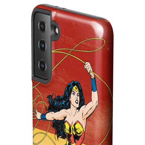 DC Comics Wonder Woman Ready to Fight Galaxy S21 FE Pro Case
