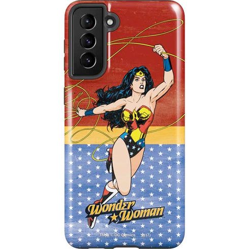 DC Comics Wonder Woman Ready to Fight Galaxy S21 Plus 5G Pro Case