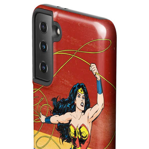 DC Comics Wonder Woman Ready to Fight Galaxy S21 Plus 5G Pro Case