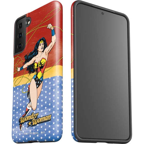 DC Comics Wonder Woman Ready to Fight Galaxy S21 Plus 5G Pro Case