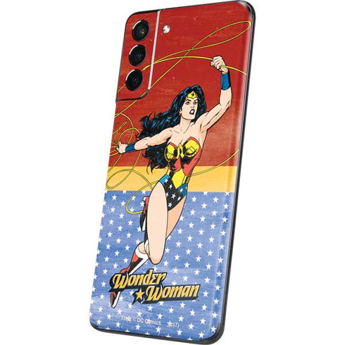 DC Comics Wonder Woman Ready to Fight Galaxy S21 Plus 5G Skin