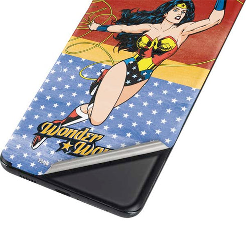 DC Comics Wonder Woman Ready to Fight Galaxy S21 Plus 5G Skin