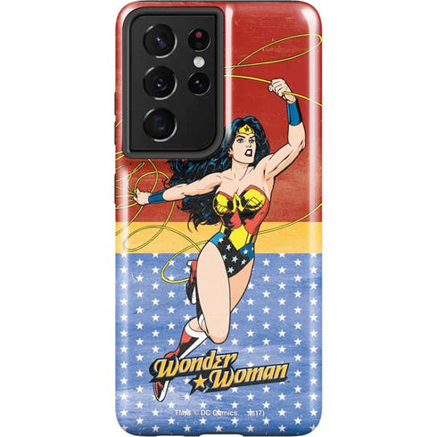 DC Comics Wonder Woman Ready to Fight Galaxy S21 Ultra 5G Pro Case