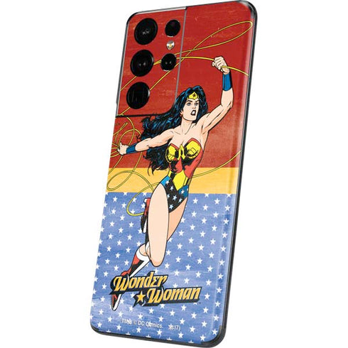 DC Comics Wonder Woman Ready to Fight Galaxy S21 Ultra 5G Skin