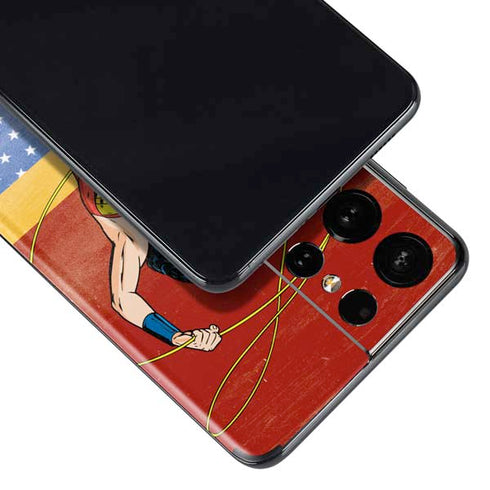 DC Comics Wonder Woman Ready to Fight Galaxy S21 Ultra 5G Skin