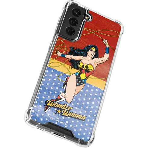 DC Comics Wonder Woman Ready to Fight Galaxy S22 Clear Case