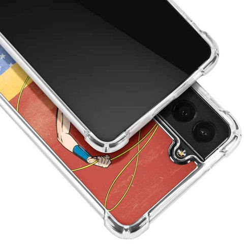 DC Comics Wonder Woman Ready to Fight Galaxy S22 Clear Case
