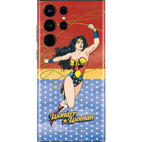 DC Comics Wonder Woman Ready to Fight Galaxy S22 Ultra Skin