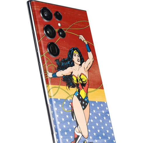 DC Comics Wonder Woman Ready to Fight Galaxy S22 Ultra Skin