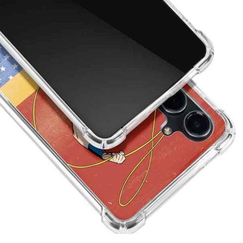 DC Comics Wonder Woman Ready to Fight Galaxy S23 FE Clear Case